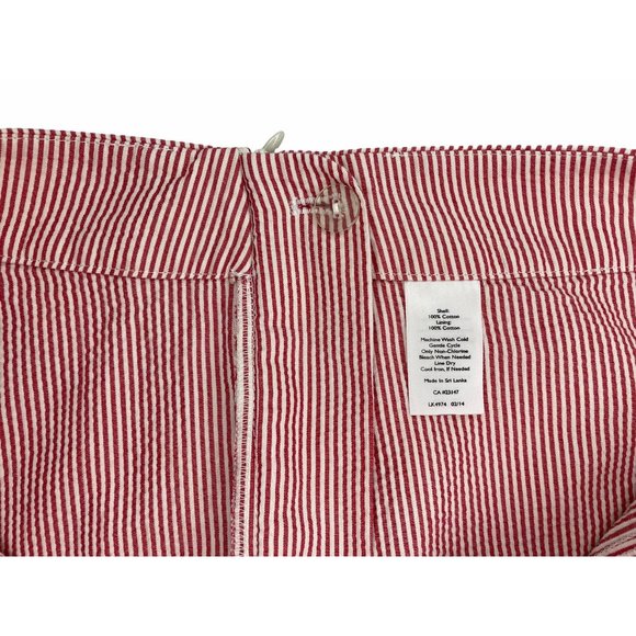 Talbots Outlet | Seersucker Skort | Pink | 8P - Picture 8 of 11